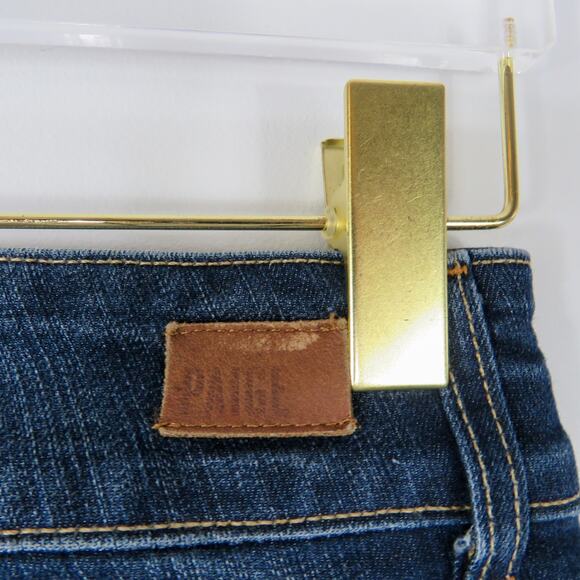 PAIGE Hidden Hills Dark Wash Flared Boot Cut Jeans Size 25 - Picture 5 of 9